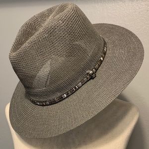 Anthropologie Soft Trimmed Embellished Rancher Hat